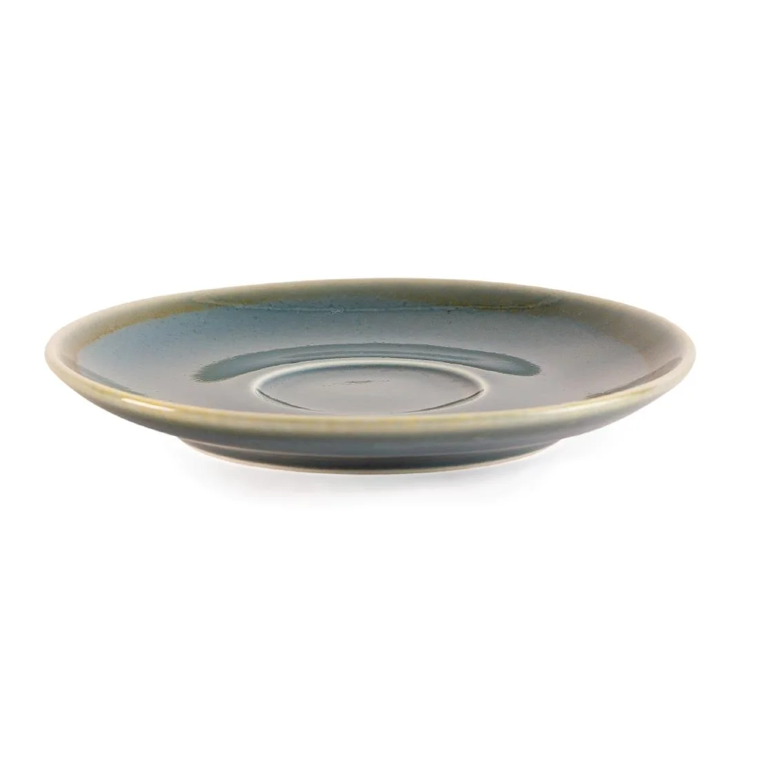 Olympia Kiln Cappuccino Saucer Ocean 140mm - Image 4