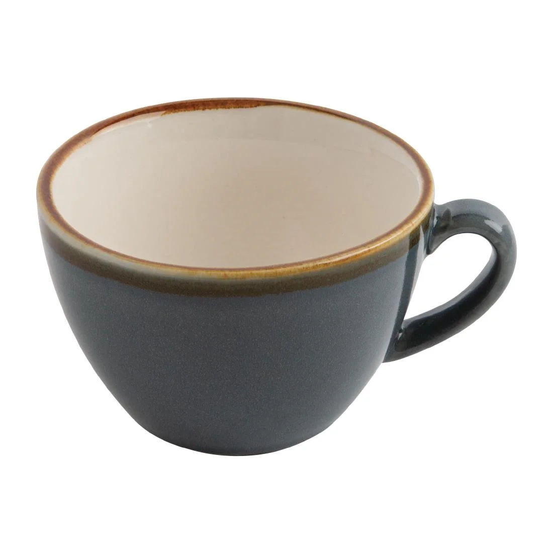Olympia Kiln Cappuccino Cup Ocean 340ml - Image 3
