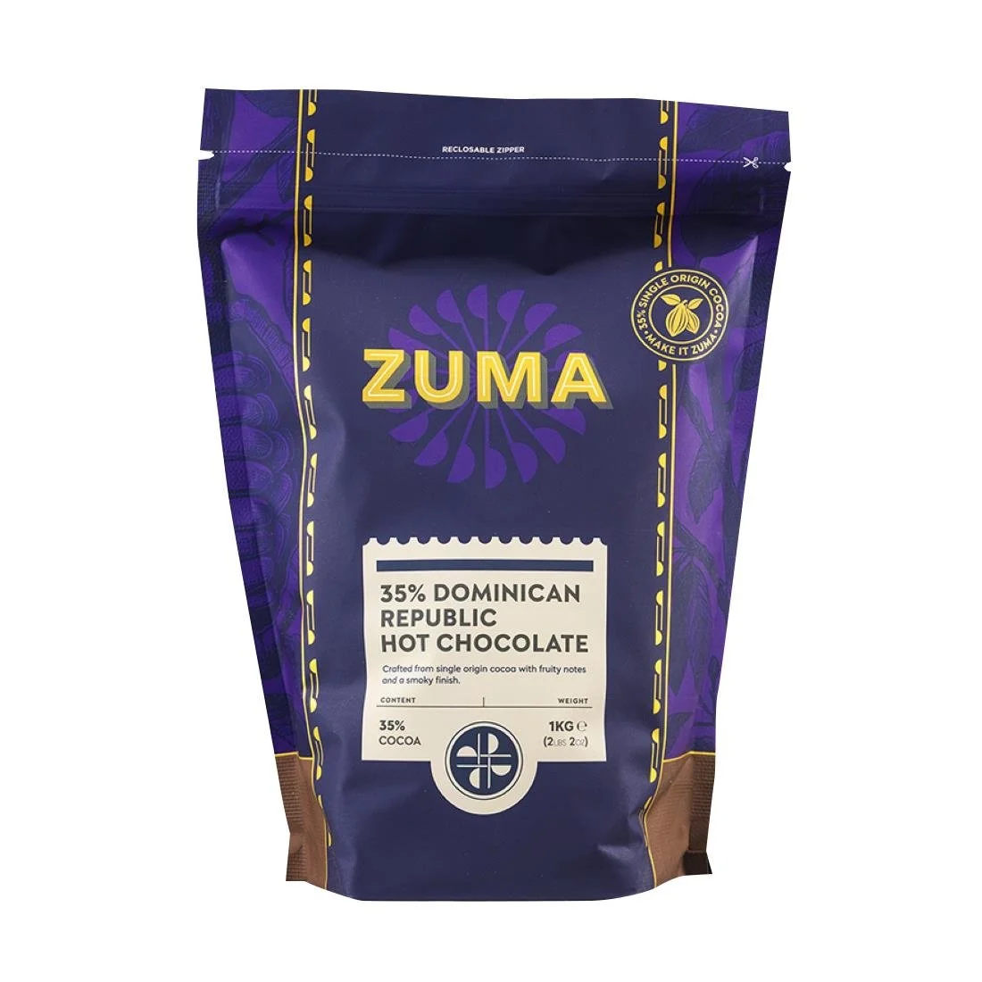 Zuma Dominican Republic Origin Hot Chocolate 1kg Bag