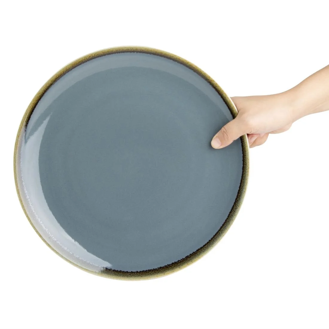 Olympia Kiln Round Plate Ocean 280mm - Image 6