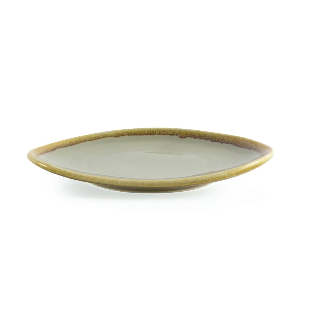 Olympia Kiln Triangular Plate Moss 165mm - Image 2