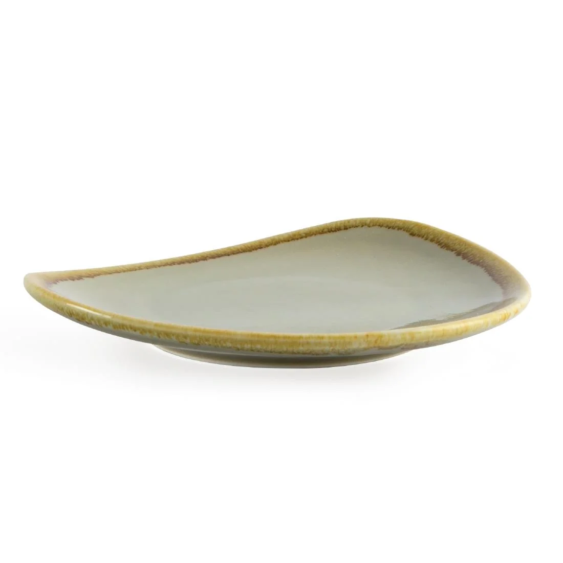 Olympia Kiln Triangular Plate Moss 165mm - Image 3