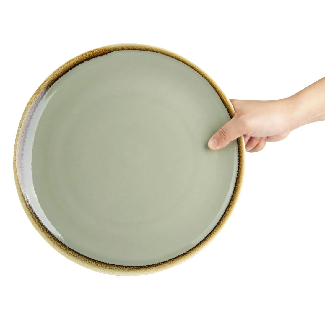 Olympia Kiln Round Plate Moss 280mm - Image 4