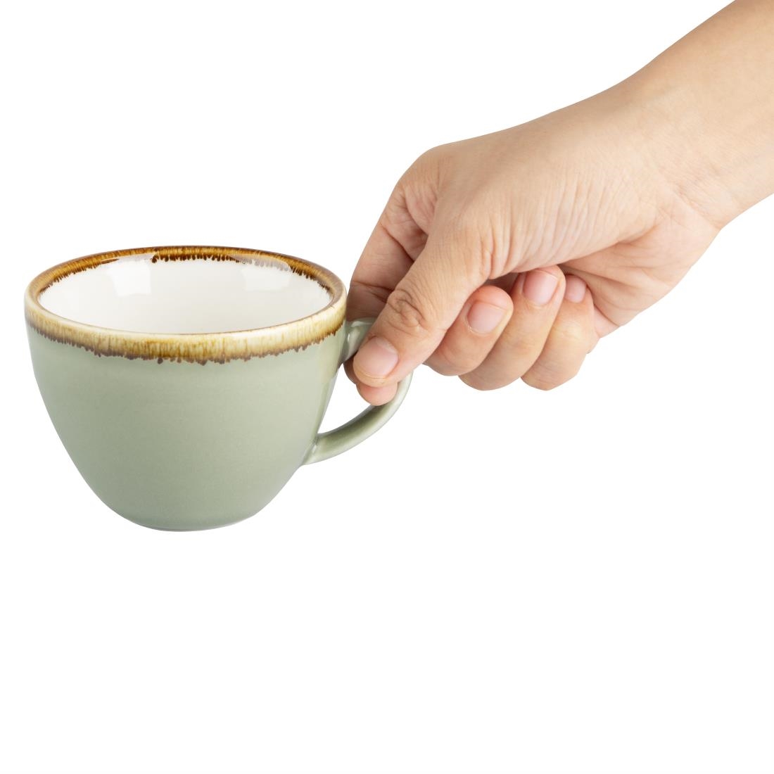 Olympia Kiln Cappuccino Cup Moss 230ml