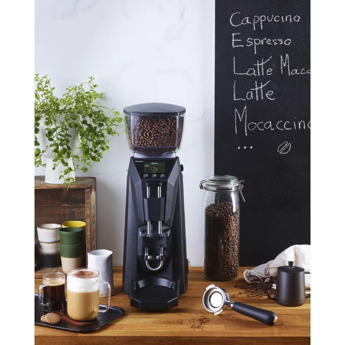 Santos On-Demand Coffee Grinder 59TA with Tamper Black - Image 5