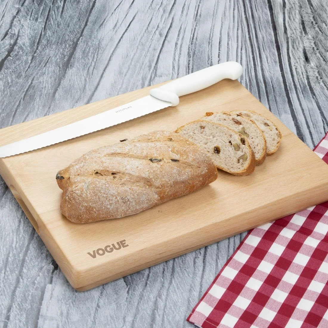 Vogue Beech Chopping Board Medium 380x305x30mm - Image 6