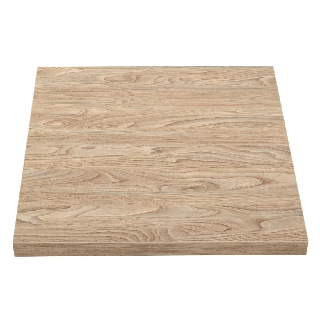 Bolero Pre-drilled Square Tabletop Antique Natural 600mm - Image 2