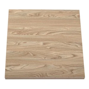 Bolero Pre-drilled Square Tabletop Antique Natural 700mm