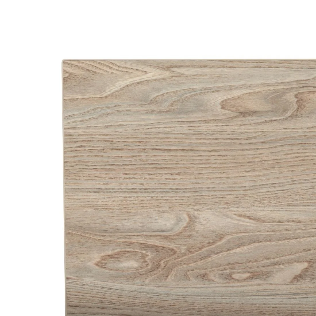 Bolero Pre-drilled Square Tabletop Antique Natural 600mm - Image 3