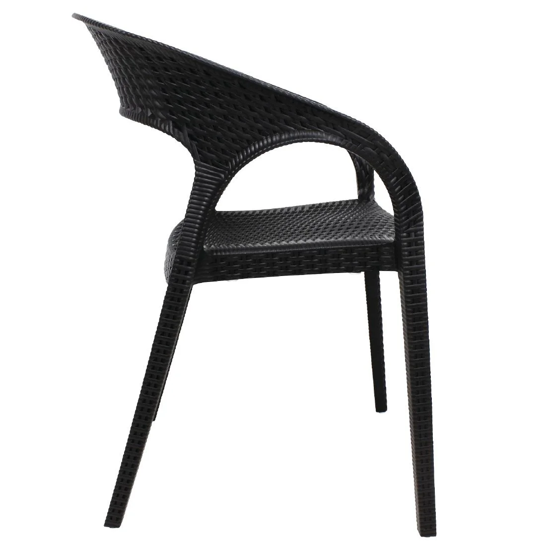 Bolero PP Rattan Wraparound Armchairs (Pack of 4) - Image 9