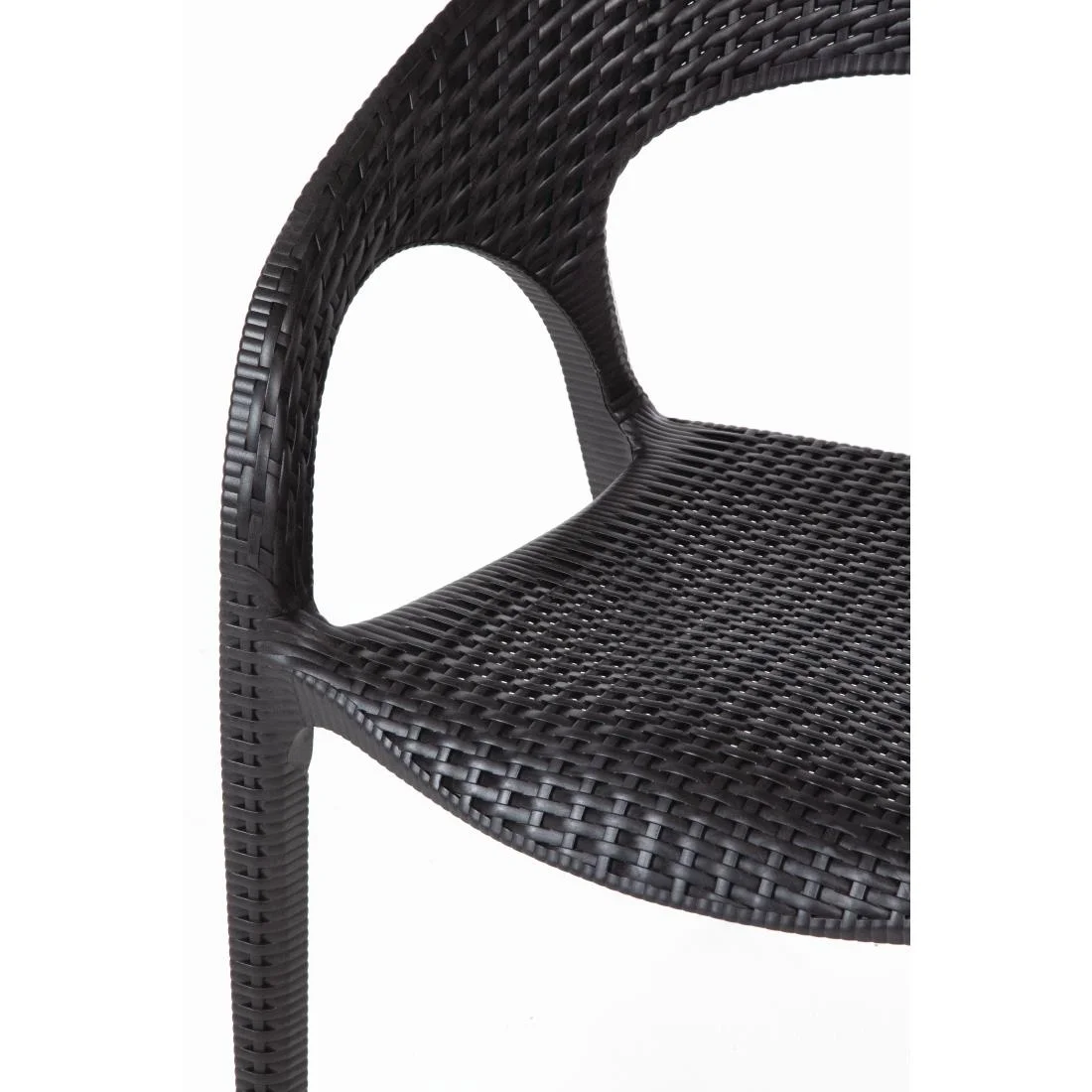 Bolero PP Rattan Wraparound Armchairs (Pack of 4) - Image 4