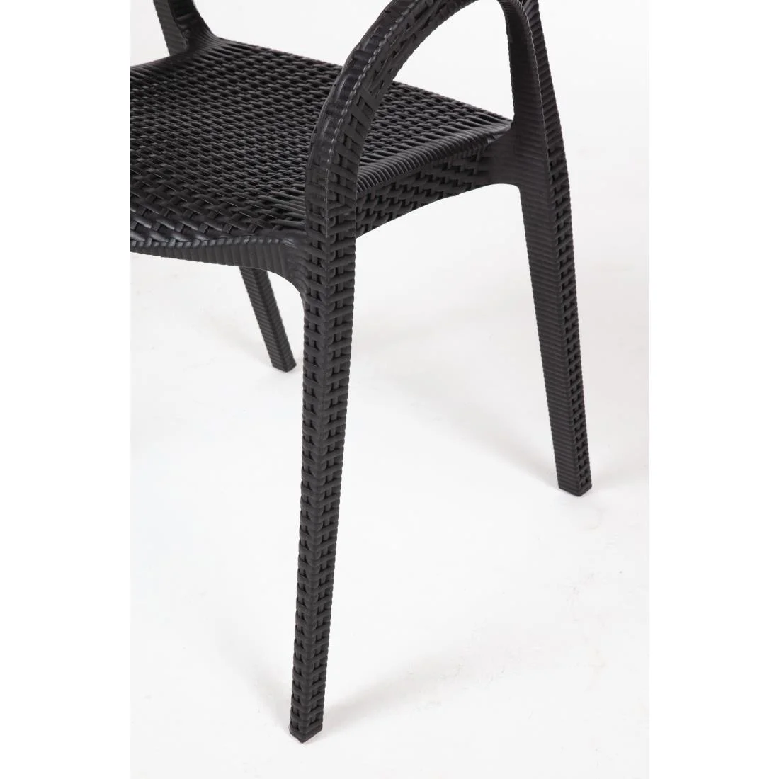 Bolero PP Rattan Wraparound Armchairs (Pack of 4) - Image 7