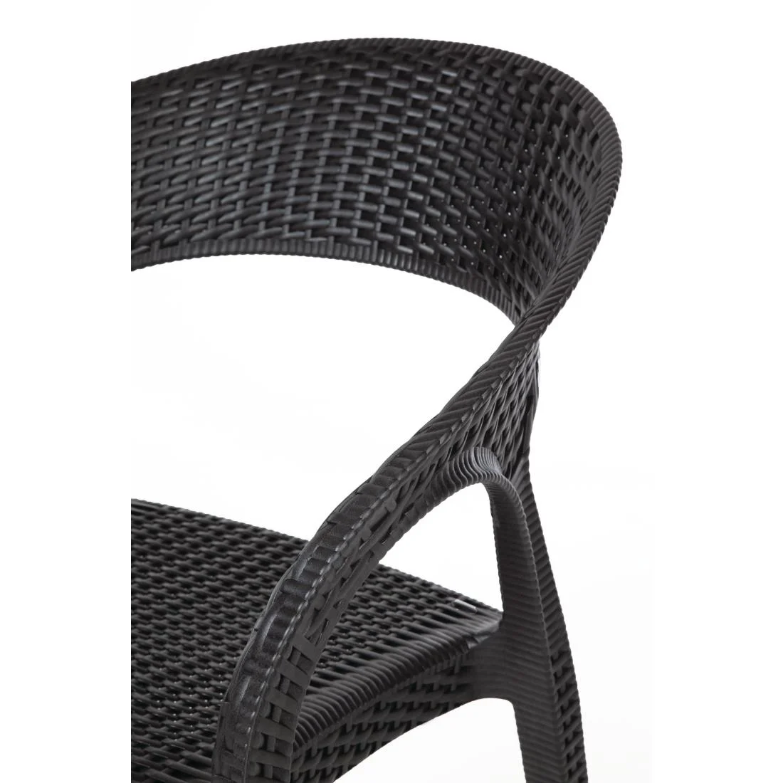 Bolero PP Rattan Wraparound Armchairs (Pack of 4) - Image 8