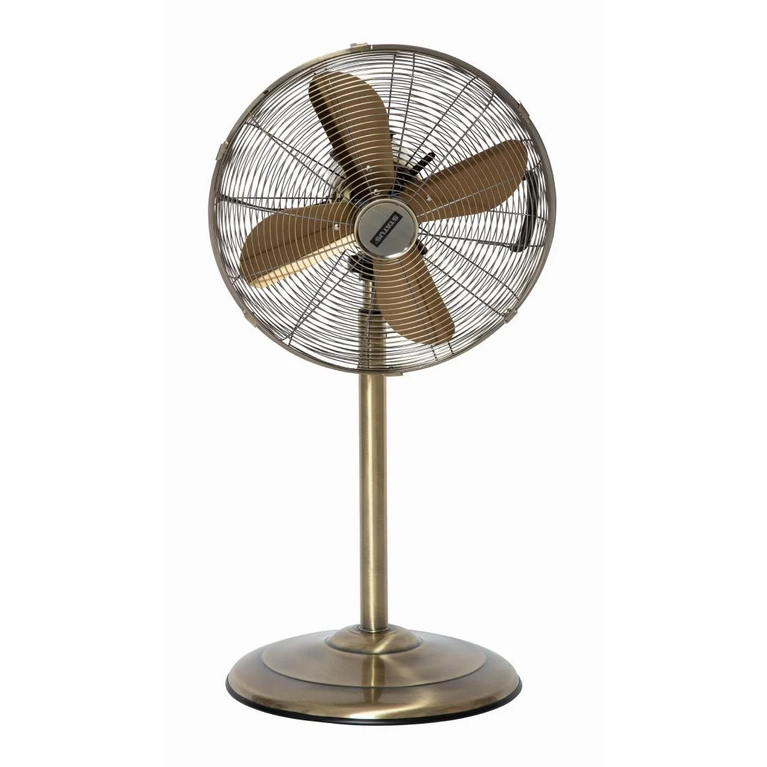 Status 16" Oscillating Antique Brass Stand Fan - Image 3