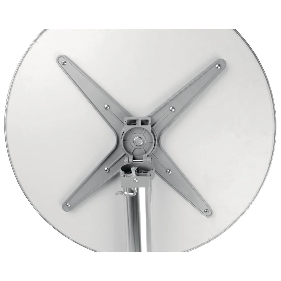 Bolero Round Flip Top Poseur Table Stainless Steel 600mm - Image 4