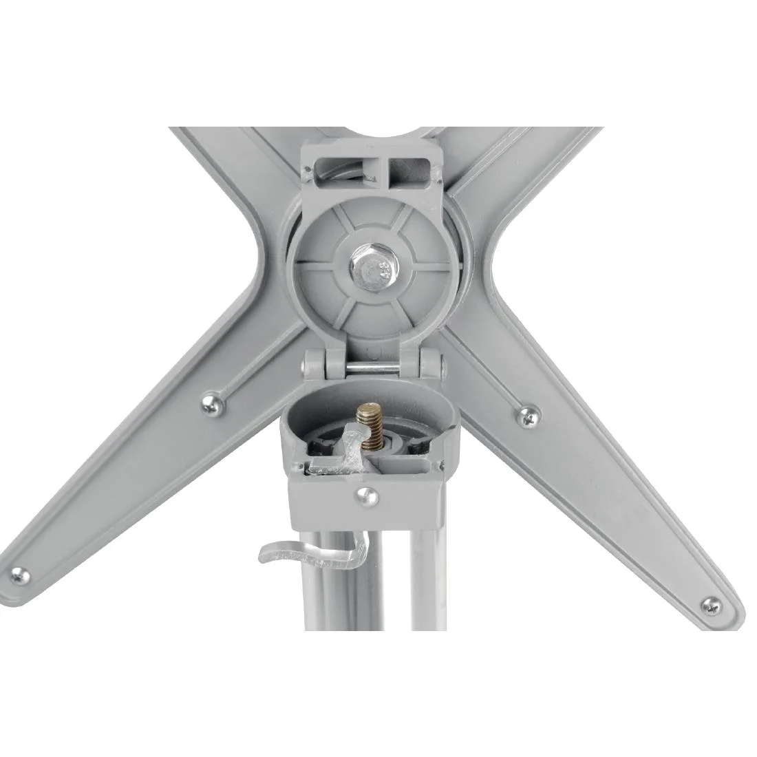 Bolero Round Flip Top Poseur Table Stainless Steel 600mm - Image 5