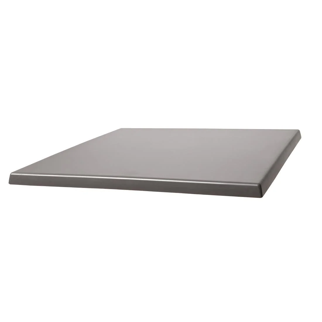 Werzalit Pre-drilled Square Table Top Dark Grey 700mm - Image 2