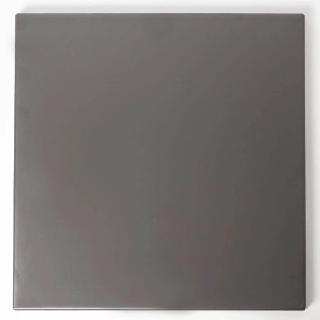 Werzalit Pre-drilled Square Table Top Dark Grey 700mm - Image 1