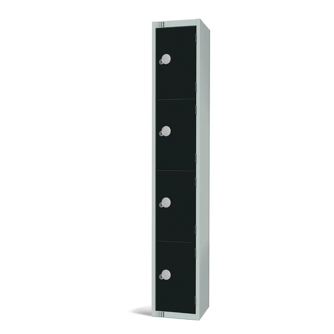 Elite Four Door Coin Return Locker Black - Image 3