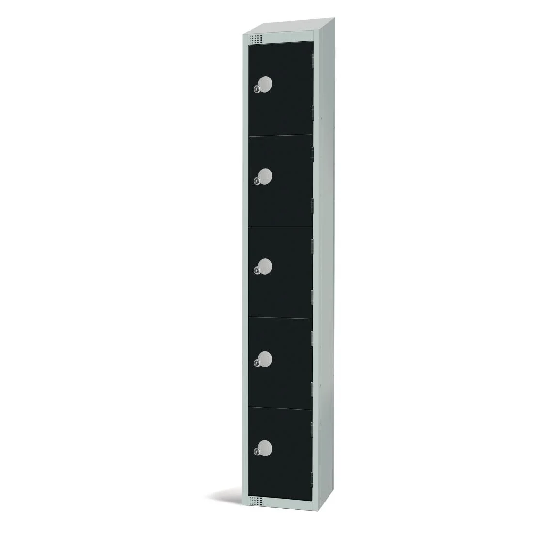 Elite Five Door Manual Combination Locker Locker Black with sloping top - Image 2