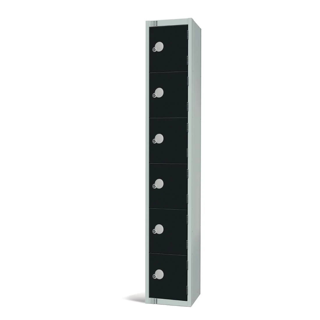 Elite Six Door Coin Return Locker Black - Image 3