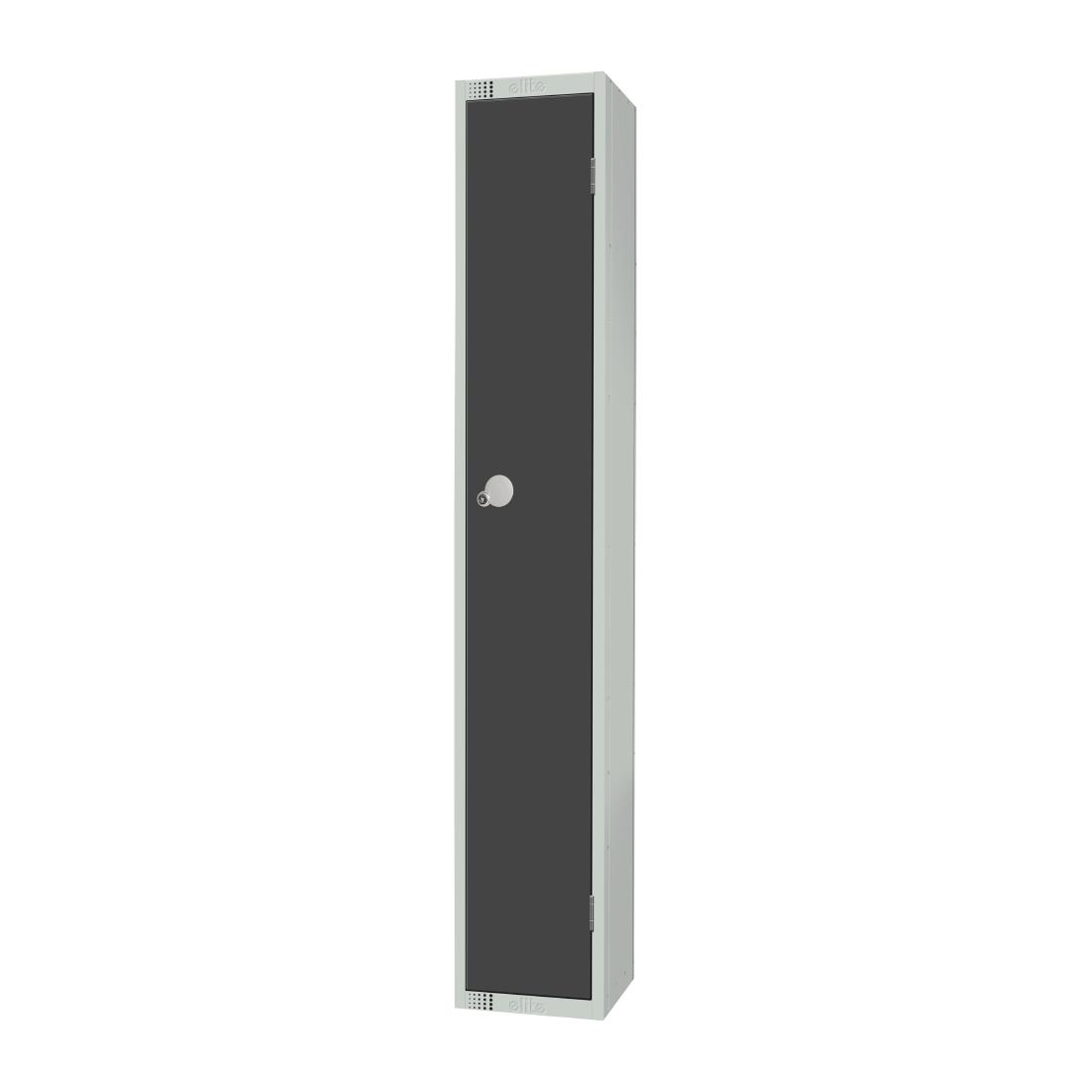 Elite Single Door Padlock Locker Graphite Grey