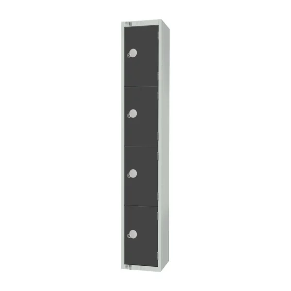 Elite Four Door Coin Return Locker Graphite Grey