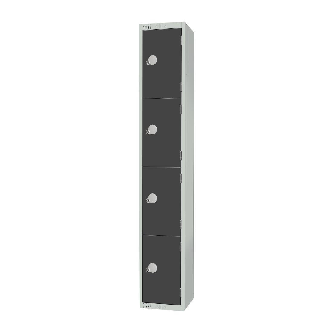 Elite Four Door Padlock Locker Graphite Grey