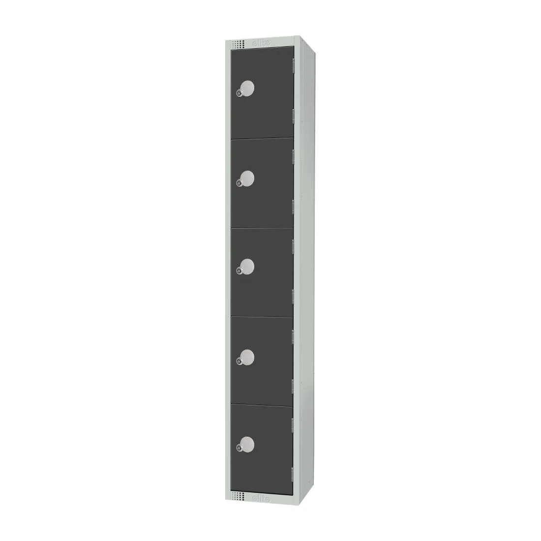 Elite Five Door Camlock Locker Graphite Grey - Image 2