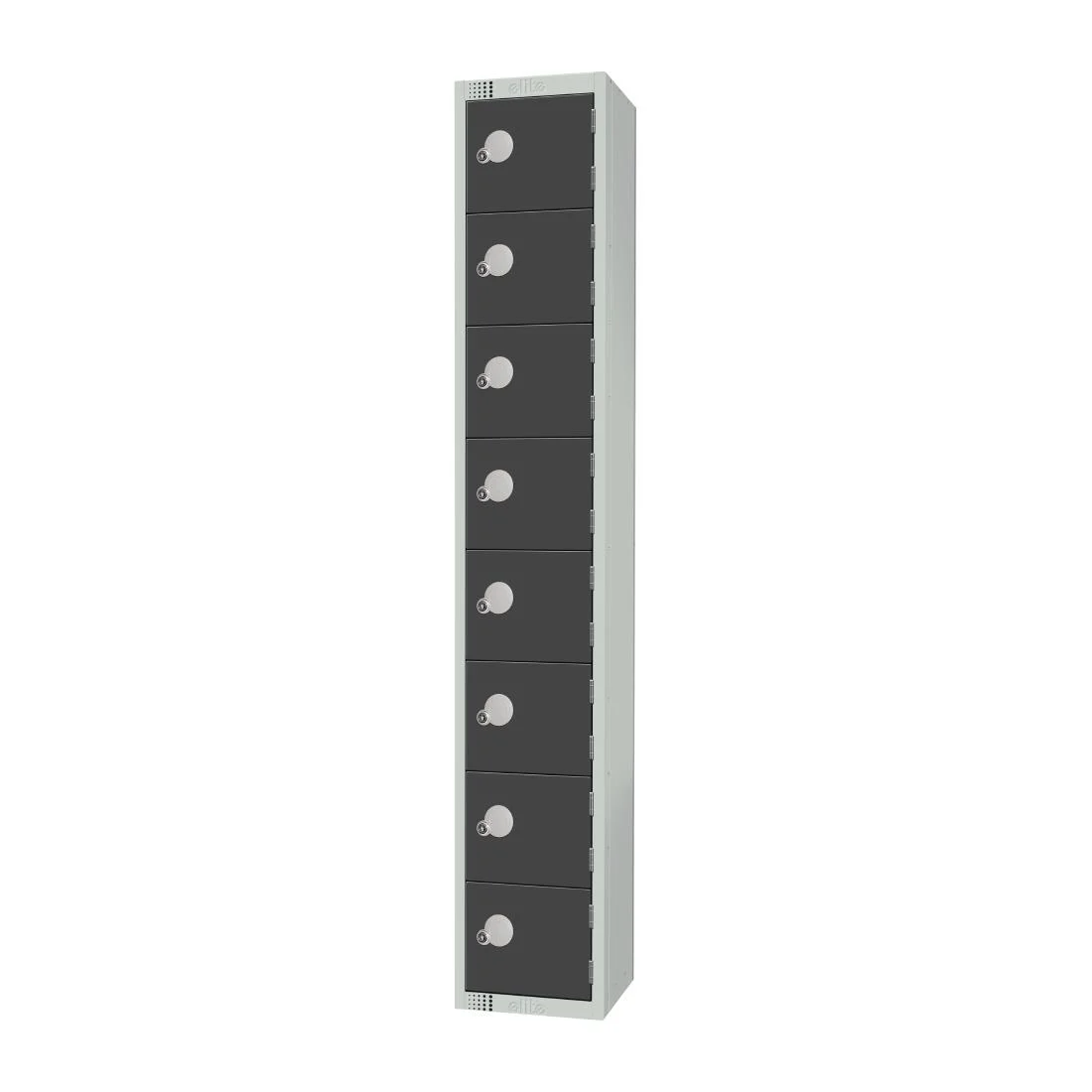 Elite Eight Door Camlock Locker Graphite Grey - Image 2