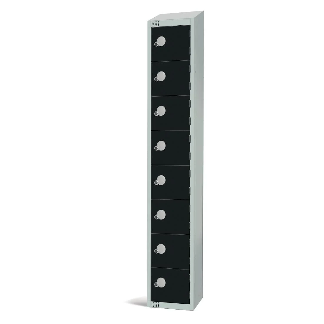 Elite Eight Door Electronic Combination Locker with Sloping Top Black - Image 3