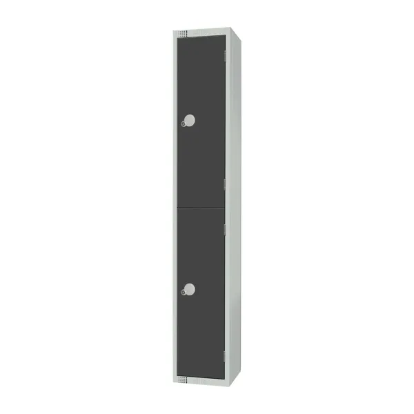 Elite Double Door Camlock Locker Graphite Grey