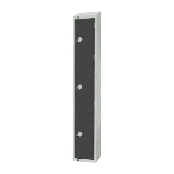 Elite Three Door Manual Combination Locker Locker Graphite Grey