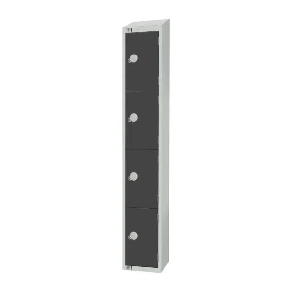 Elite Four Door Manual Combination Locker Locker Graphite Grey