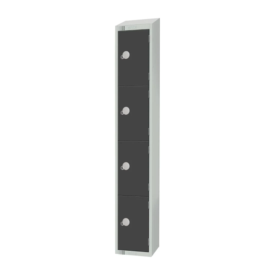 Elite Four Door Electronic Combination Locker with Sloping Top Graphite Grey - Image 3