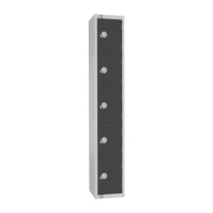 Elite Five Door Electronic Combination Locker Graphite Grey
