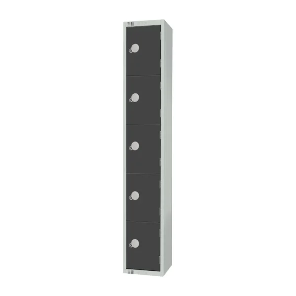 Elite Five Door Manual Combination Locker Locker Graphite Grey