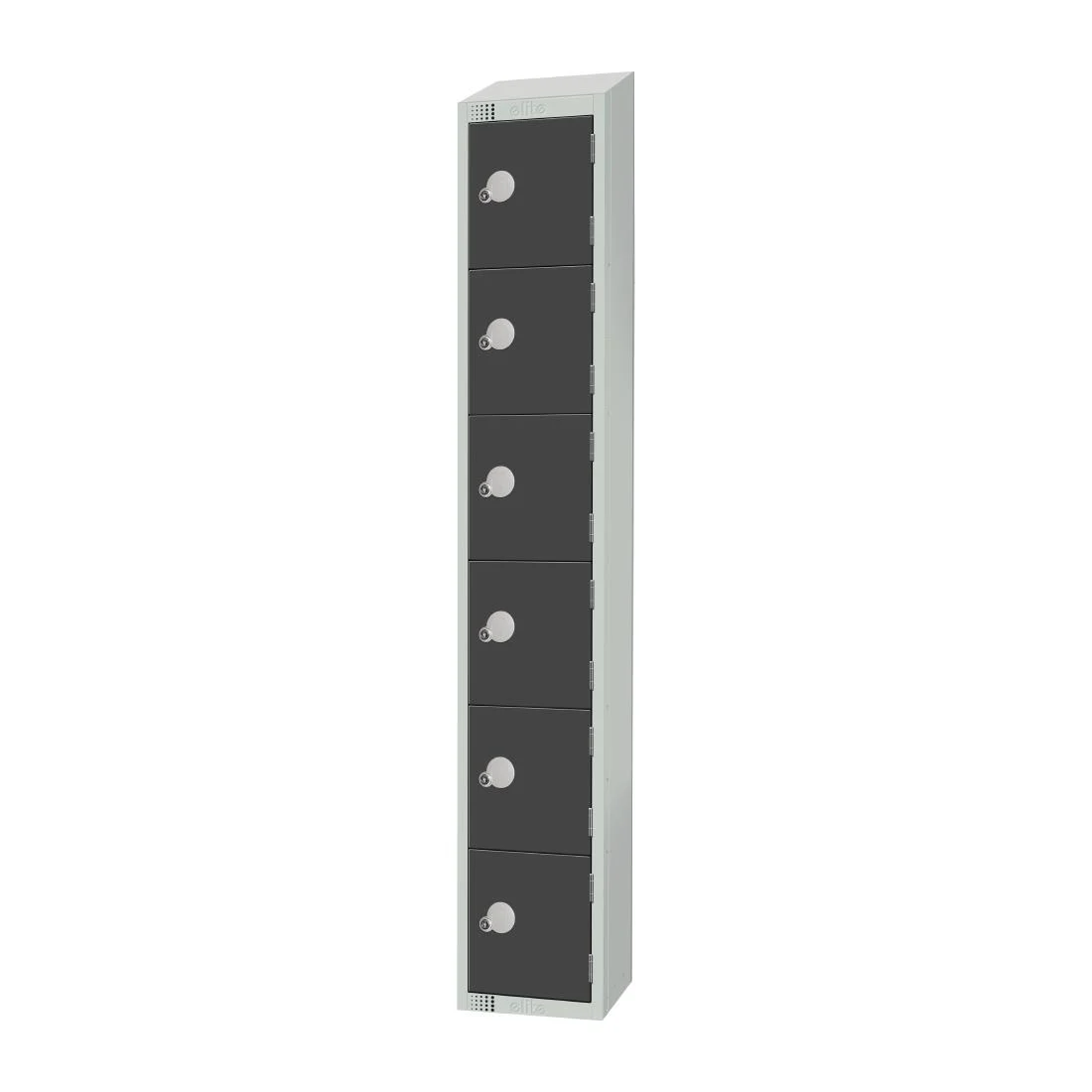Elite Six Door Coin Return Locker Graphite Grey