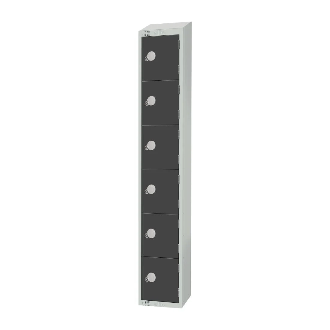 Elite Six Door Manual Combination Locker Locker Graphite Grey - Image 2