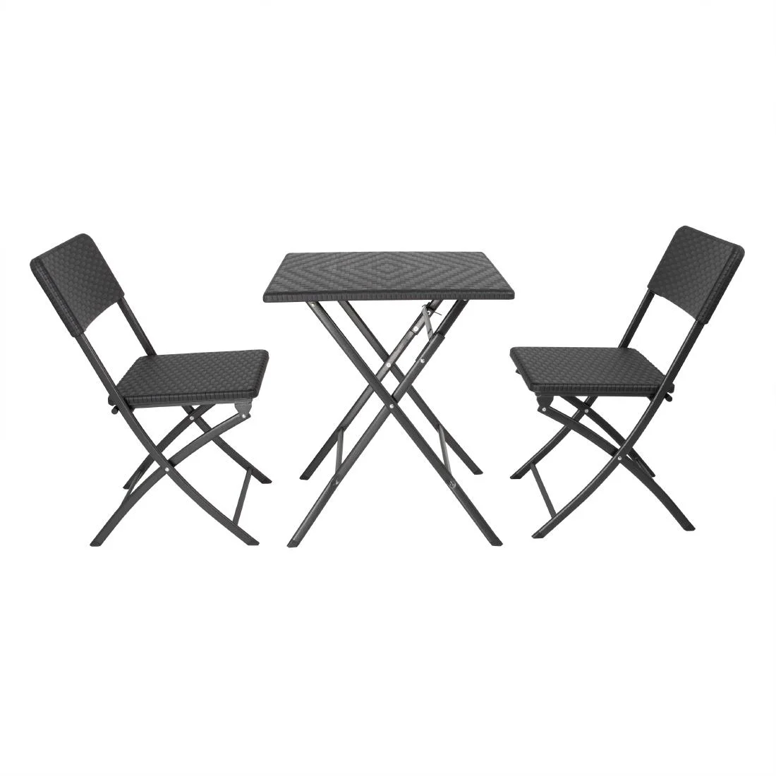 Bolero Square Folding Table Black 620mm - Image 4