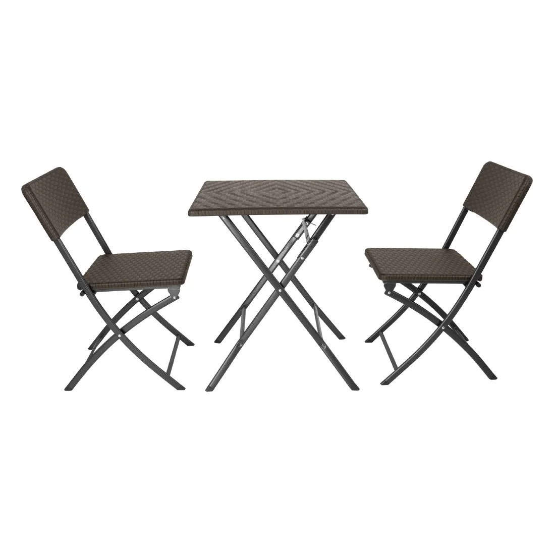Bolero Square Folding Table Brown 620mm - Image 4