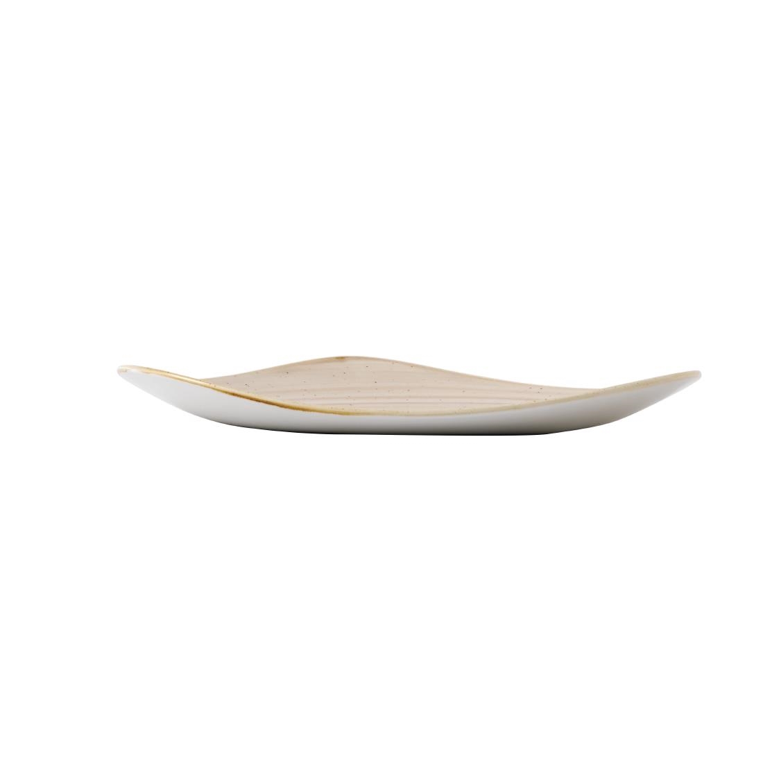 Churchill Stonecast Triangle Plate Nutmeg Cream 311mm