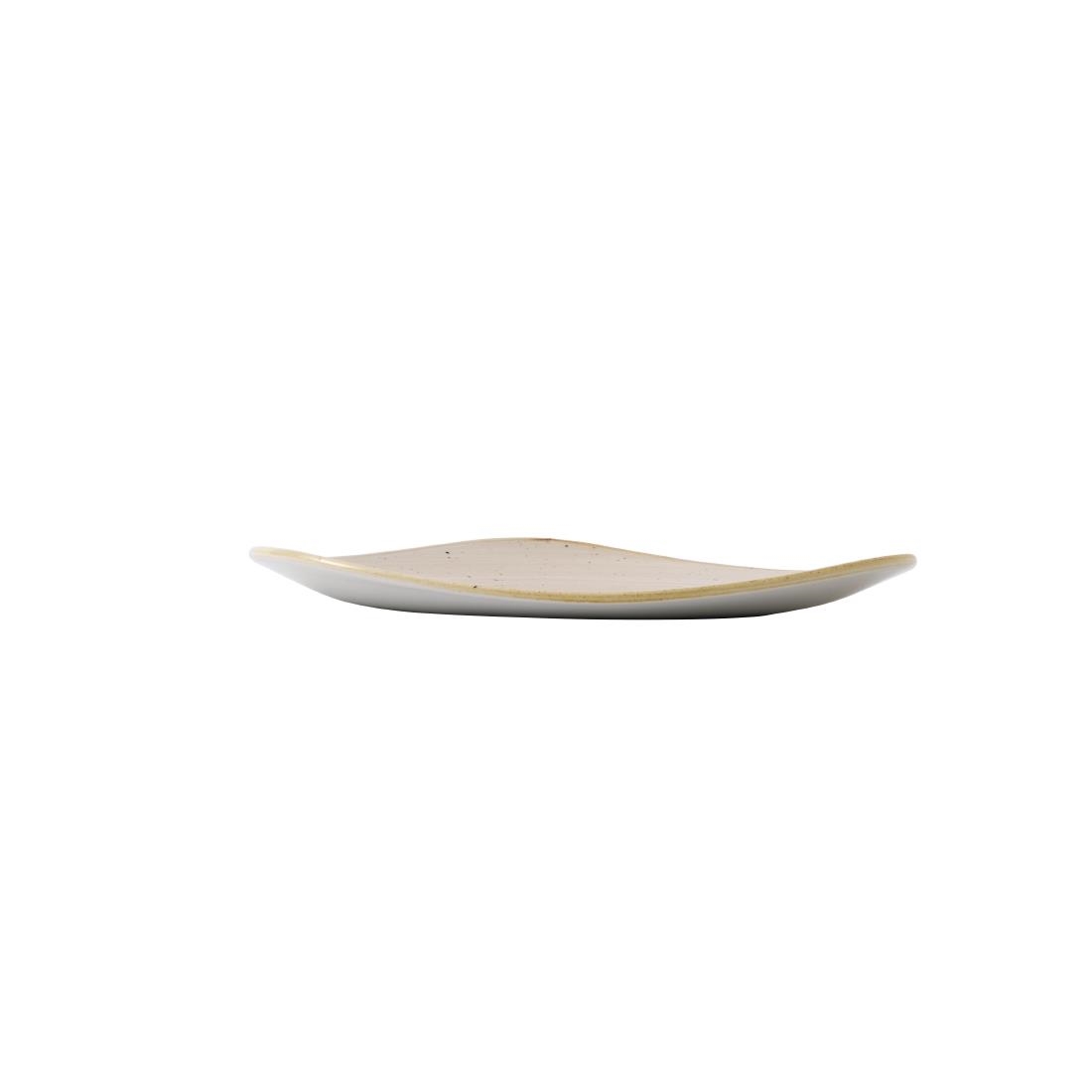 Churchill Stonecast Triangle Plate Nutmeg Cream 229mm