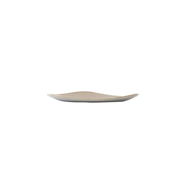 Churchill Stonecast Triangle Plate Nutmeg Cream 192mm