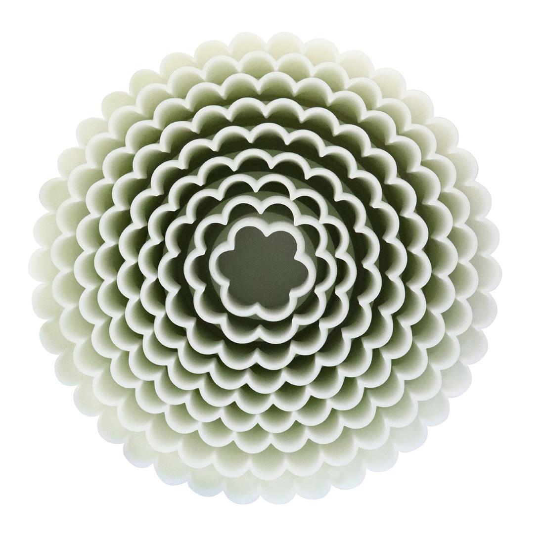 Schneider Serrated Round Pastry Cutters Set of 9