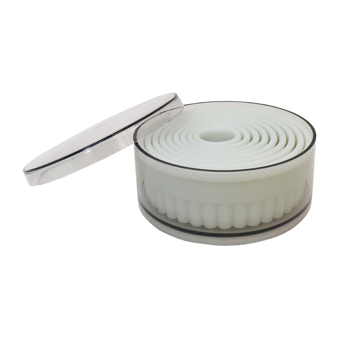 Schneider Serrated Round Pastry Cutters Set of 9