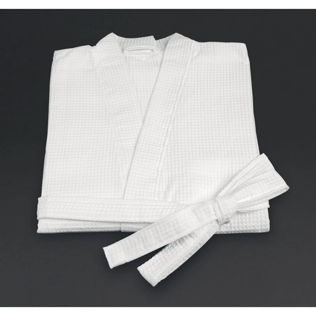 Mitre Essentials Honeycomb Bathrobe Large White - Image 2