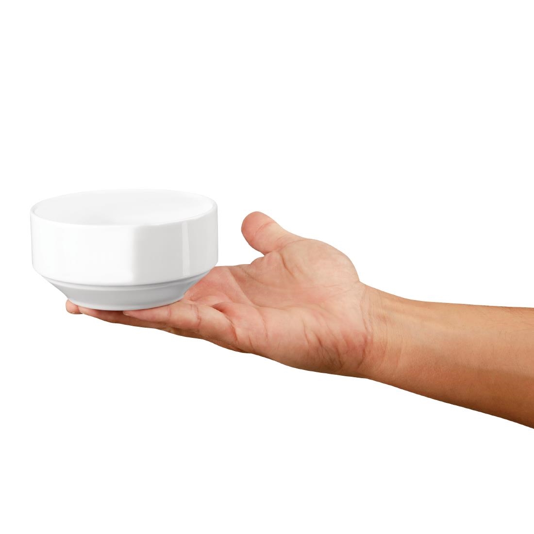 Royal Porcelain Classic White Stackable Soup Bowl 110mm