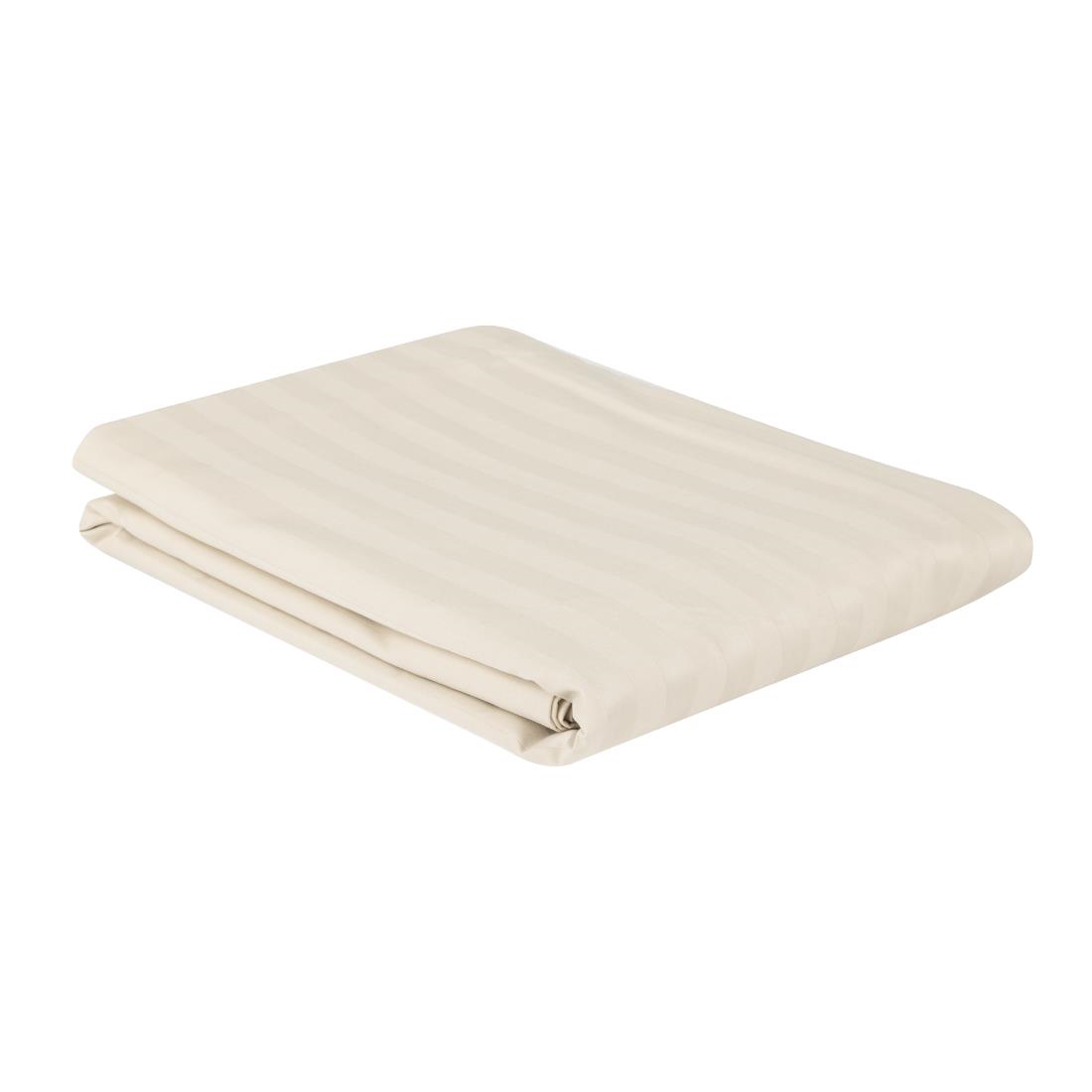 Mitre Comfort Satin Duvet Cover Oatmeal Single