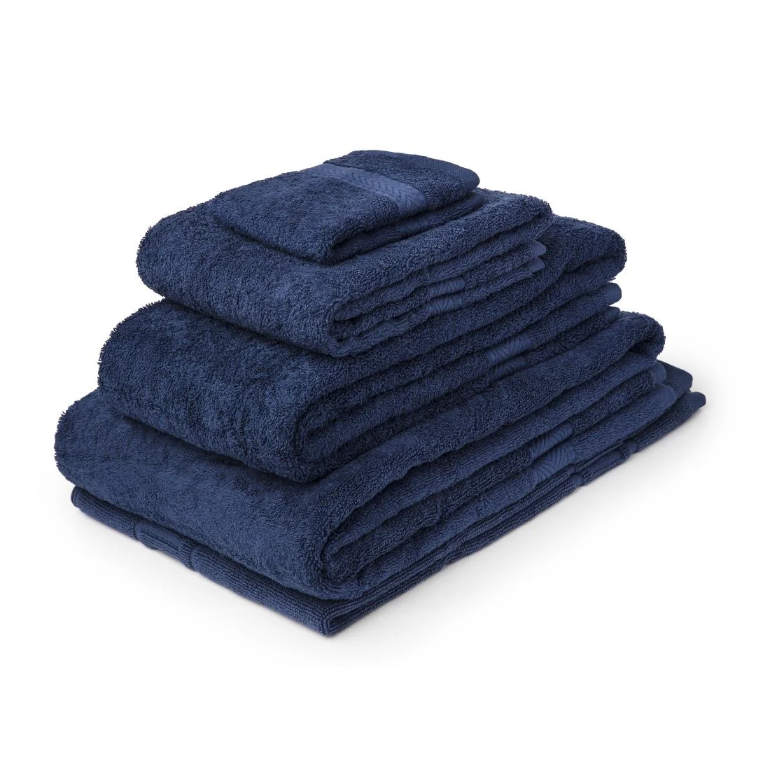 Mitre Essentials Nova Bath Sheet Navy - Image 4